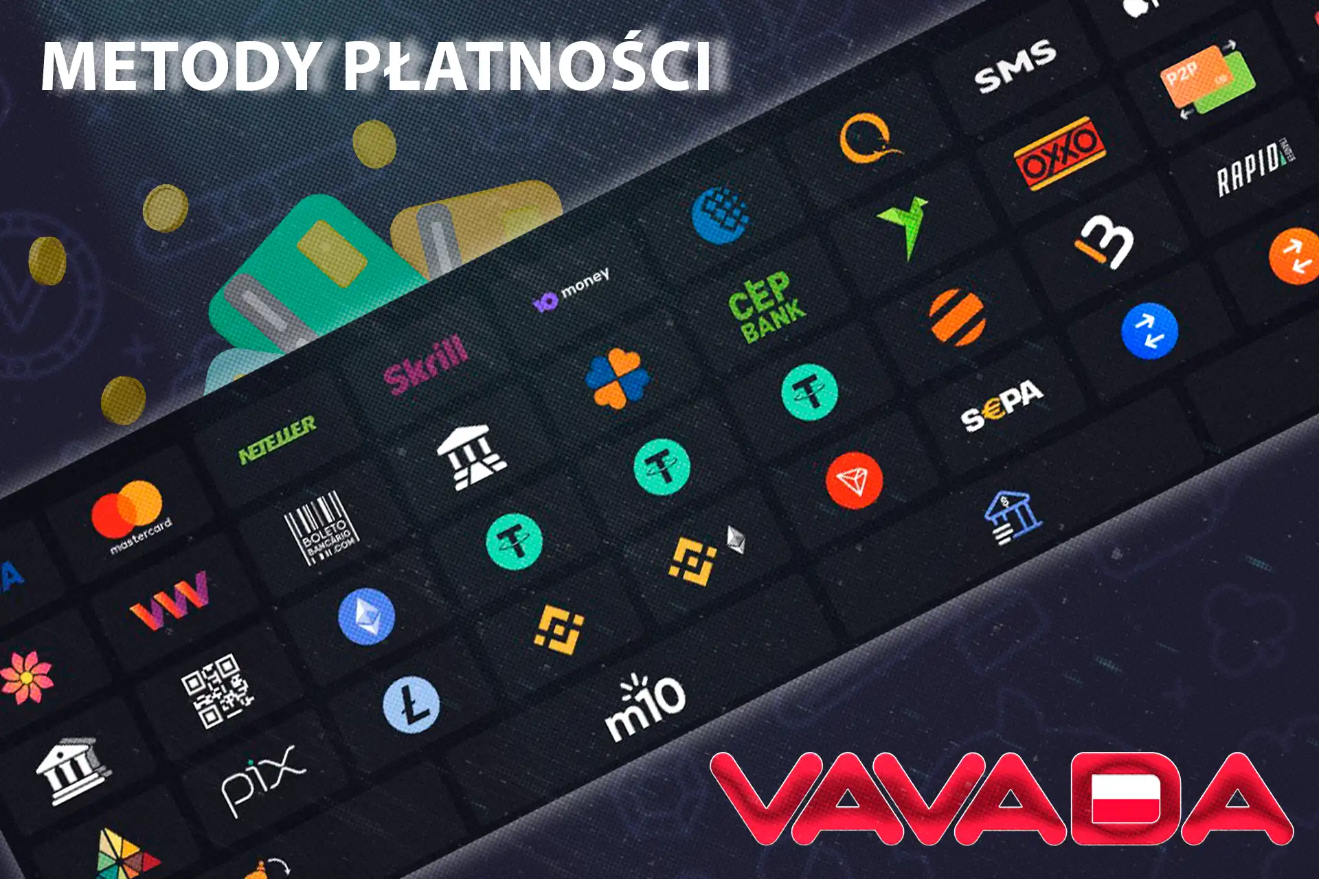 Wiele metod wpłat i wypłat w kasynie Vavada